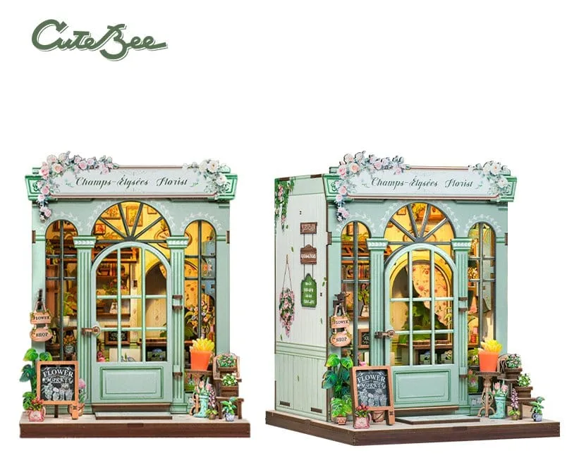 Miniature House Model Kit – Champs-Élysées Florist 18 x 16 cm 10