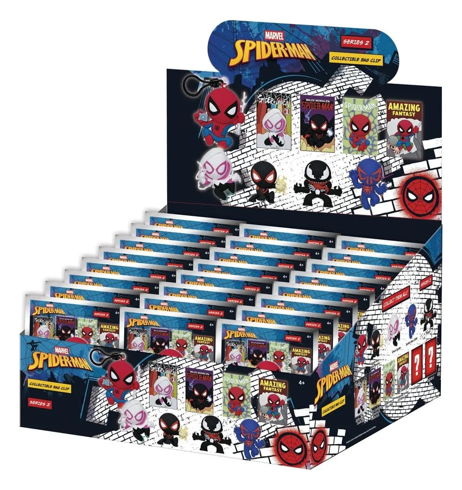 Spider-Man Bag Clips – Classic Series 2 24 Blind Bag Display