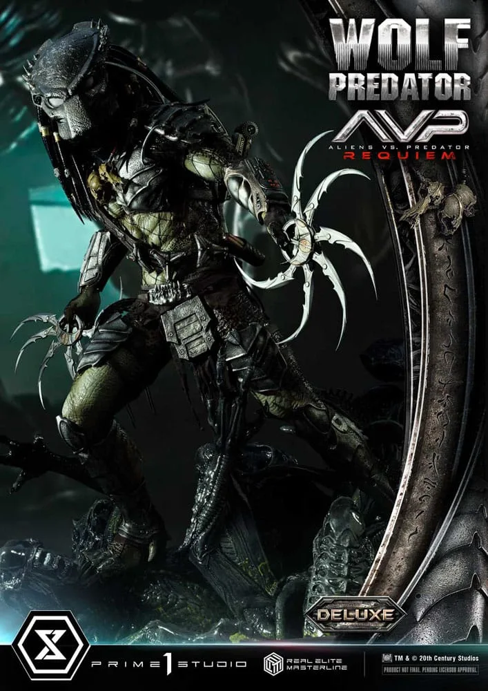 Alien vs. Predator Beeld – Wolf Deluxe Bonus Version 95 cm 12