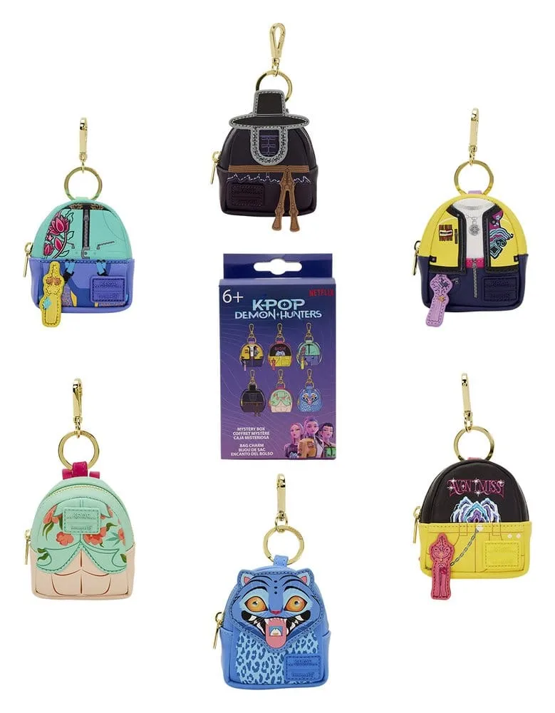 KPop Demon Hunters Bag Charms – Loungefly 15-Box Display 7 cm