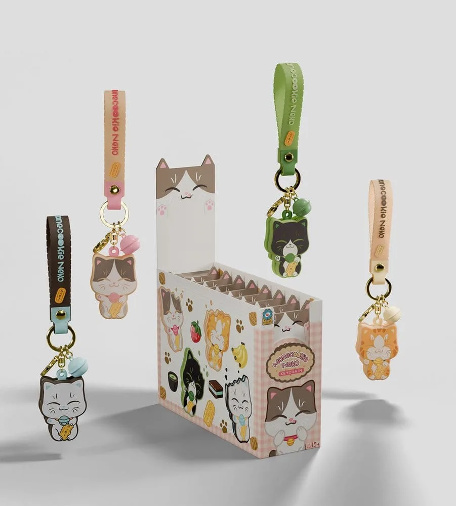 Manecookie Neko Keychain – S1 Blind Box Display of 8 13 cm 7