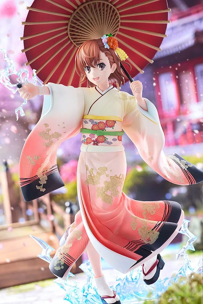 A Certain Scientific Railgun T Statue – Mikoto Misaka Kimono 28 cm 4