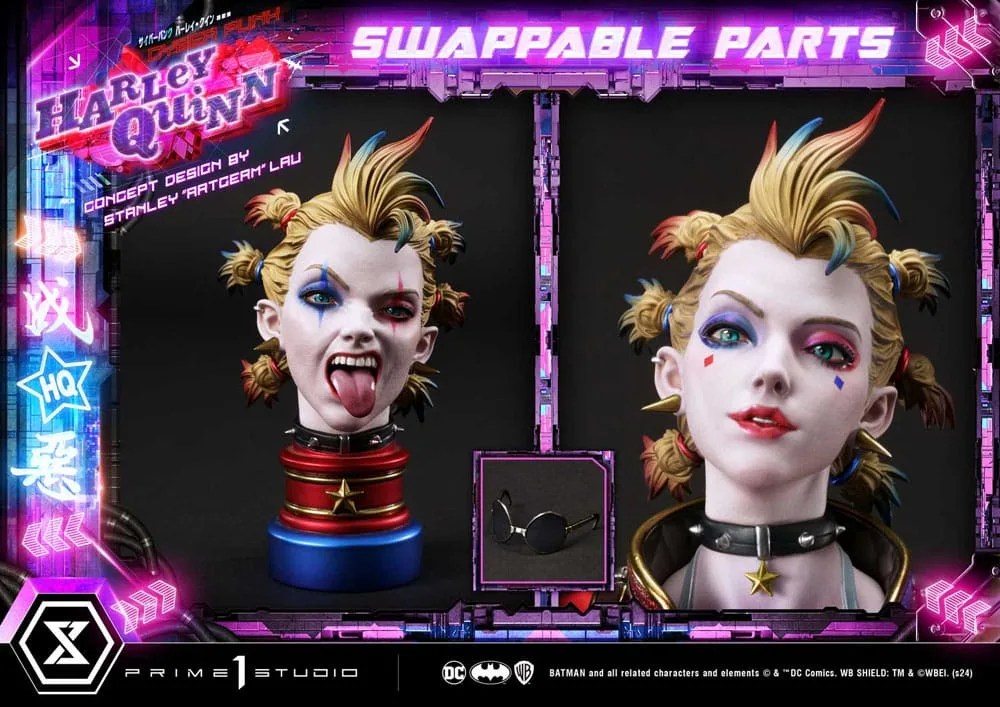 Batman Statue – Cyberpunk Harley Quinn 60 cm 3