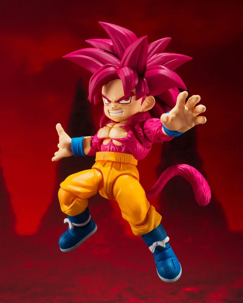 Dragon Ball Daima Action Figure – Super Saiyan 4 Goku Mini 8 cm 4