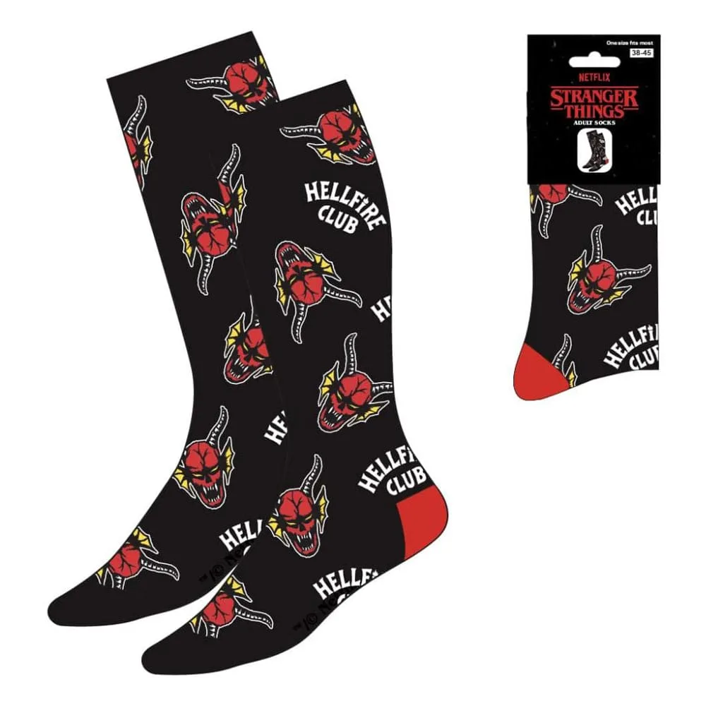Stranger Things Socks – Hellfire Club All-Over Print EU 38–45