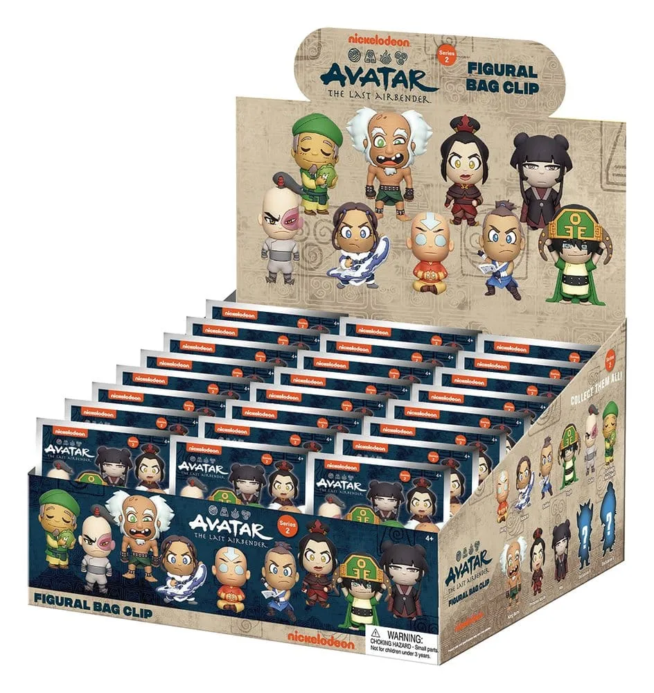Avatar The Last Airbender Bag Clips – Series 2 Display of 24 1