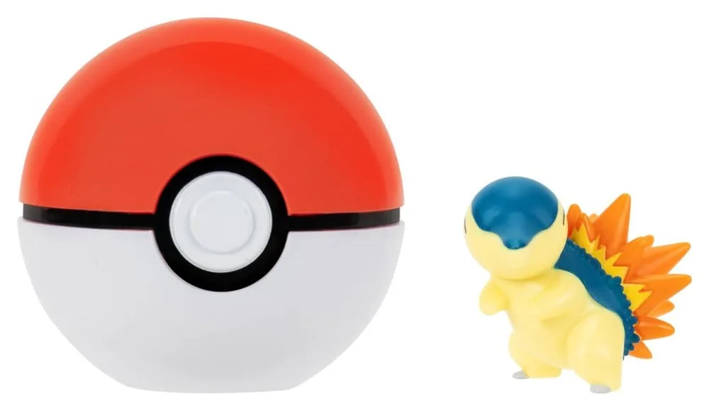Pokémon Action Figure – Clip 'n' Go Cyndaquil with Poké Ball
