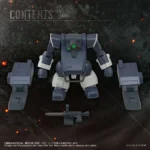 Armored Trooper Votoms Actionfigur – AT-08 Zwerg Sand Loader 7 cm 3