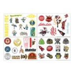 Fallout Sticker Pack – 4 Reusable Vinyl Sheets 1