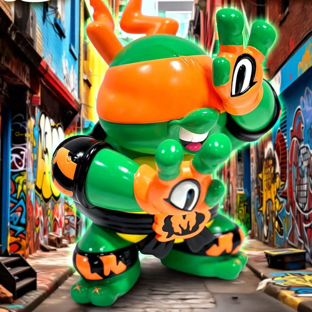 TMNT Vinyl Figure – Grape Brain Michelangelo 24 cm 3