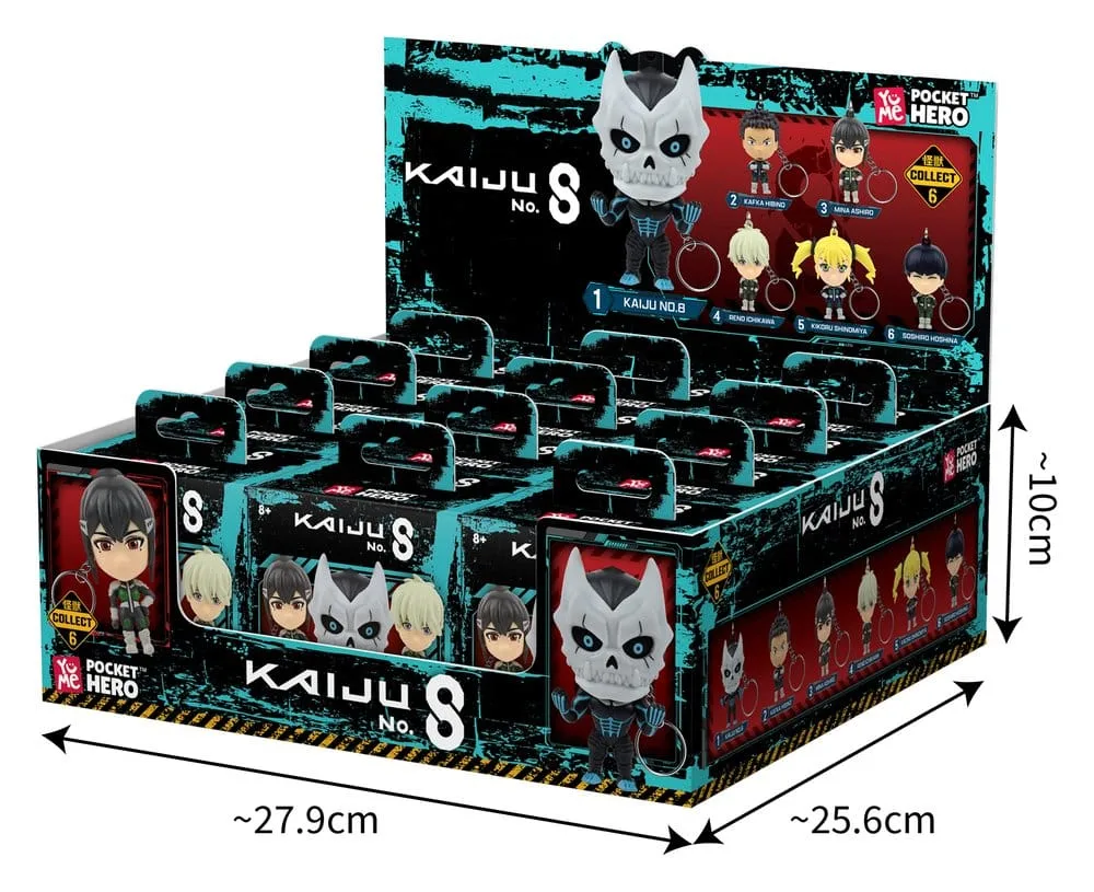 Kaiju No. 8 Keychain Display – Pocket Hero Series 1 12 Blind Boxes 15
