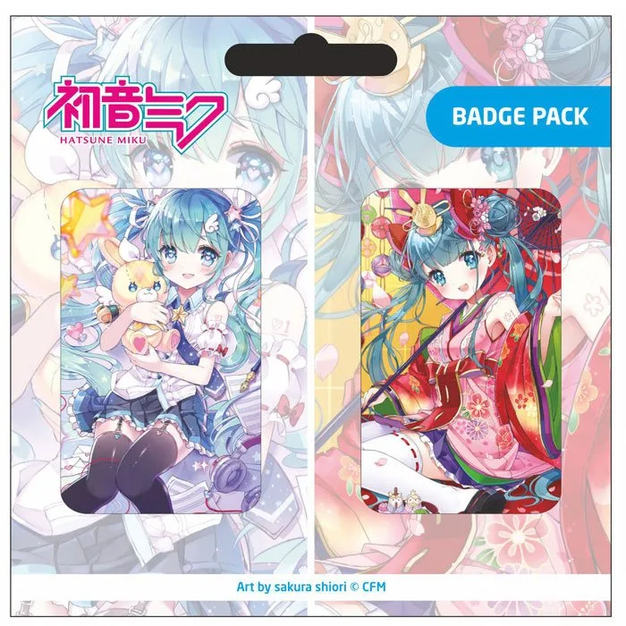 Hatsune Miku Pin Badges – Set B 2-Pack