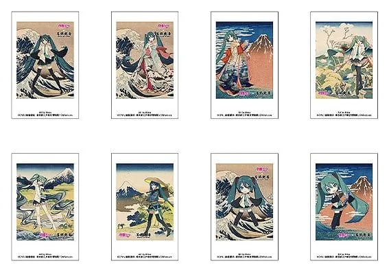 Hatsune Miku Photo Cards – Hokusai iXima 8-Piece Set