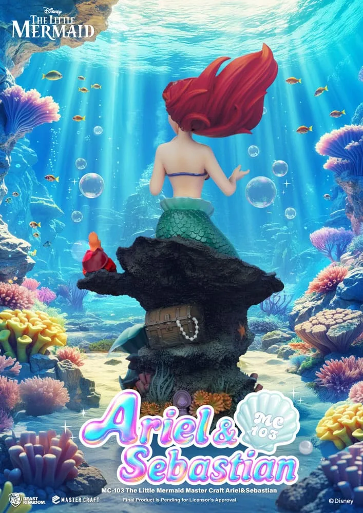 The Little Mermaid Statue – Ariel and Sebastian 42 cm 4