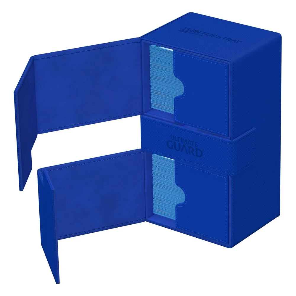 Ultimate Guard Deck Box – Twin Flip’n’Tray 200+ Xenoskin Blue 4