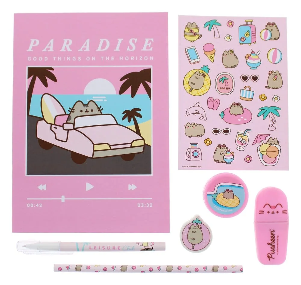 Pusheen Stationery Set – 7 Pieces
