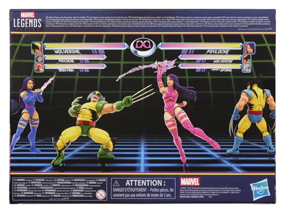 Marvel Action Figures – Legends Wolverine and Psylocke 2-Pack 15.2 cm 2