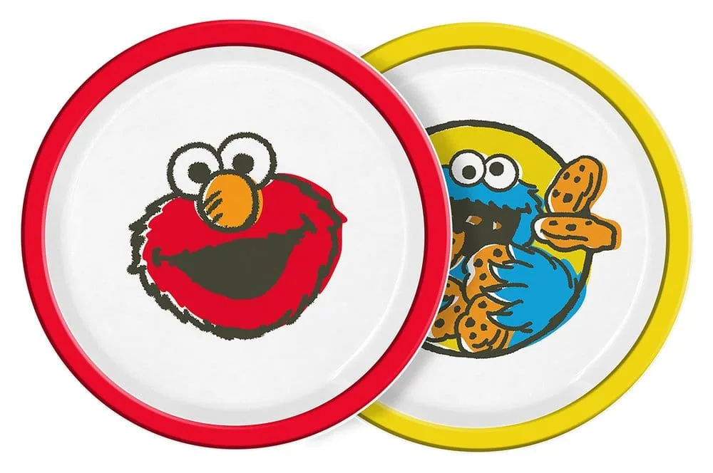 Sesame Street Plate Set – Vintage Kids 2-Pack 21.5 cm