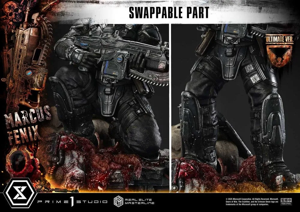 Gears of War Reloaded Statue – Marcus Fenix Ultimate 97 cm 6