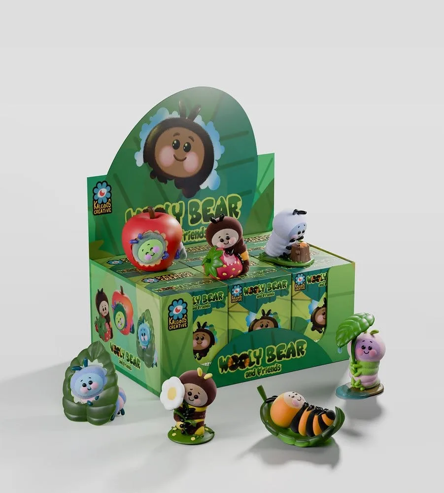 Wooly Bear and Friends Mini Figures – S1 Blind Box Display 6 x 13 cm 10