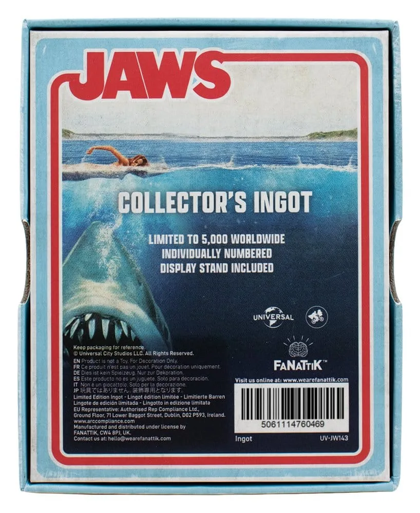 Jaws metalen verzamelplaat – Glas-in-loodstijl 10 x 8 cm 5