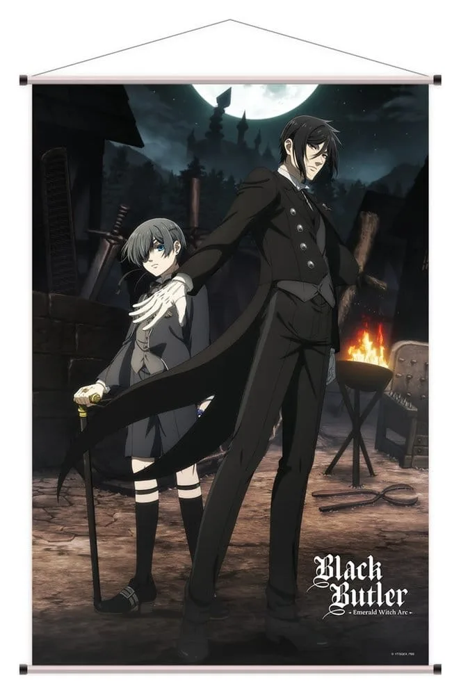 Black Butler Wallscroll – Sebastian and Ciel 60 x 90 cm