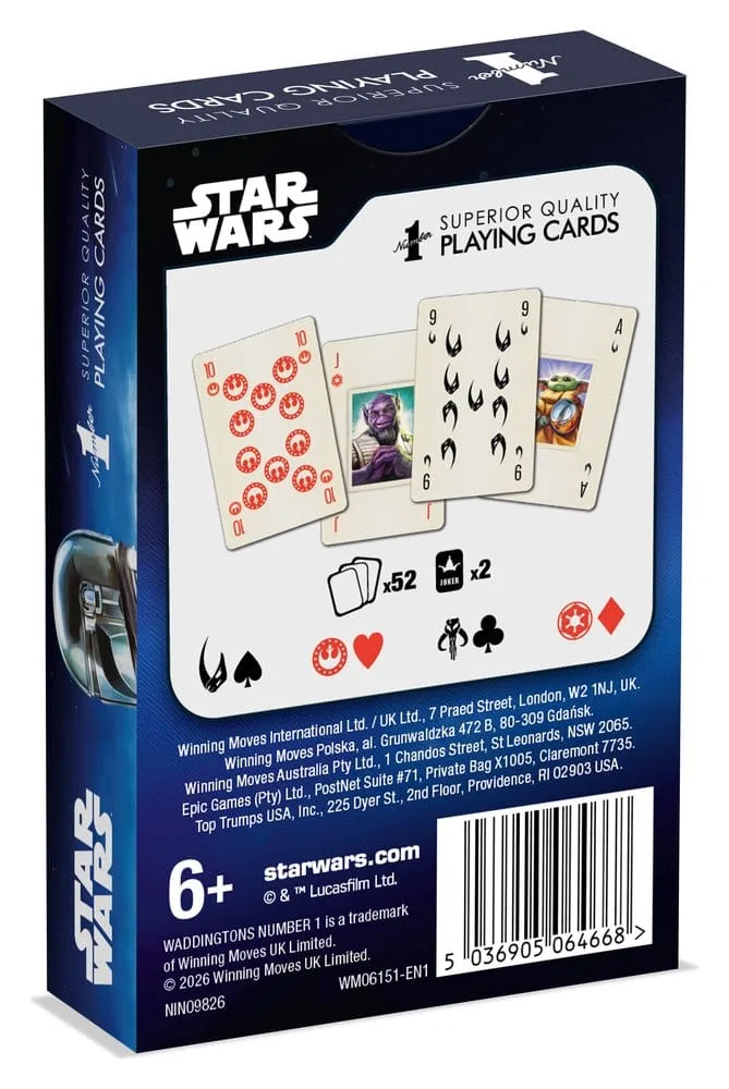 Star Wars Playing Cards – The Mandalorian and Grogu English 5