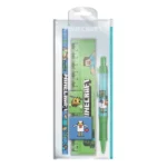 Minecraft Stationery Set – 5 Pieces with Reusable Case 2