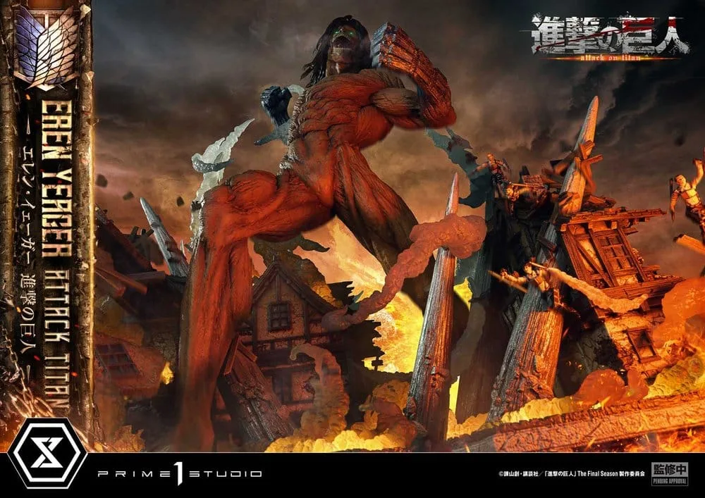 Attack on Titan Statue – Eren Yeager Attack Titan Bonus Version 81 cm 11