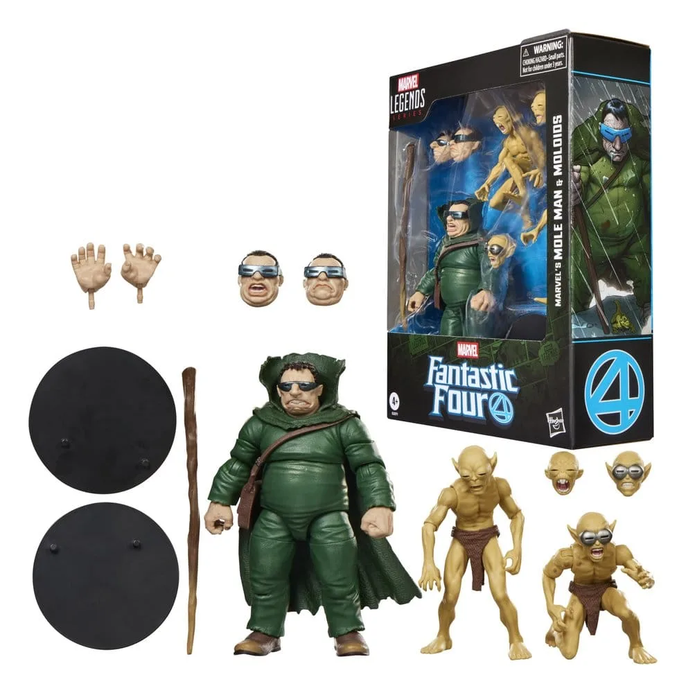 Fantastic Four Action Figures – Mole Man and Moloids 3-Pack 15 cm 3