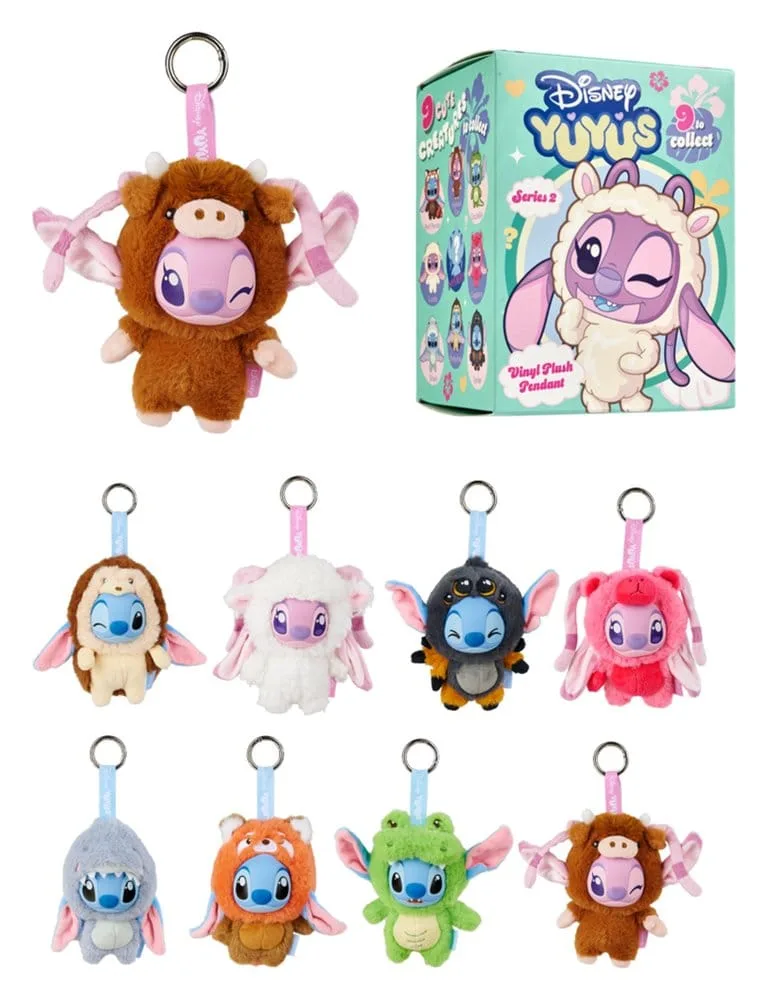 Disney Plush Keyrings – Stitch & Angel YuYus Wave 2 Display 13 cm 6