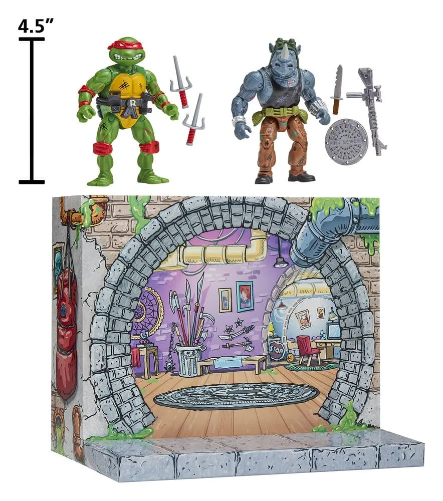 TMNT Action Figure Set – Remastered Raphael vs. Rocksteady 8