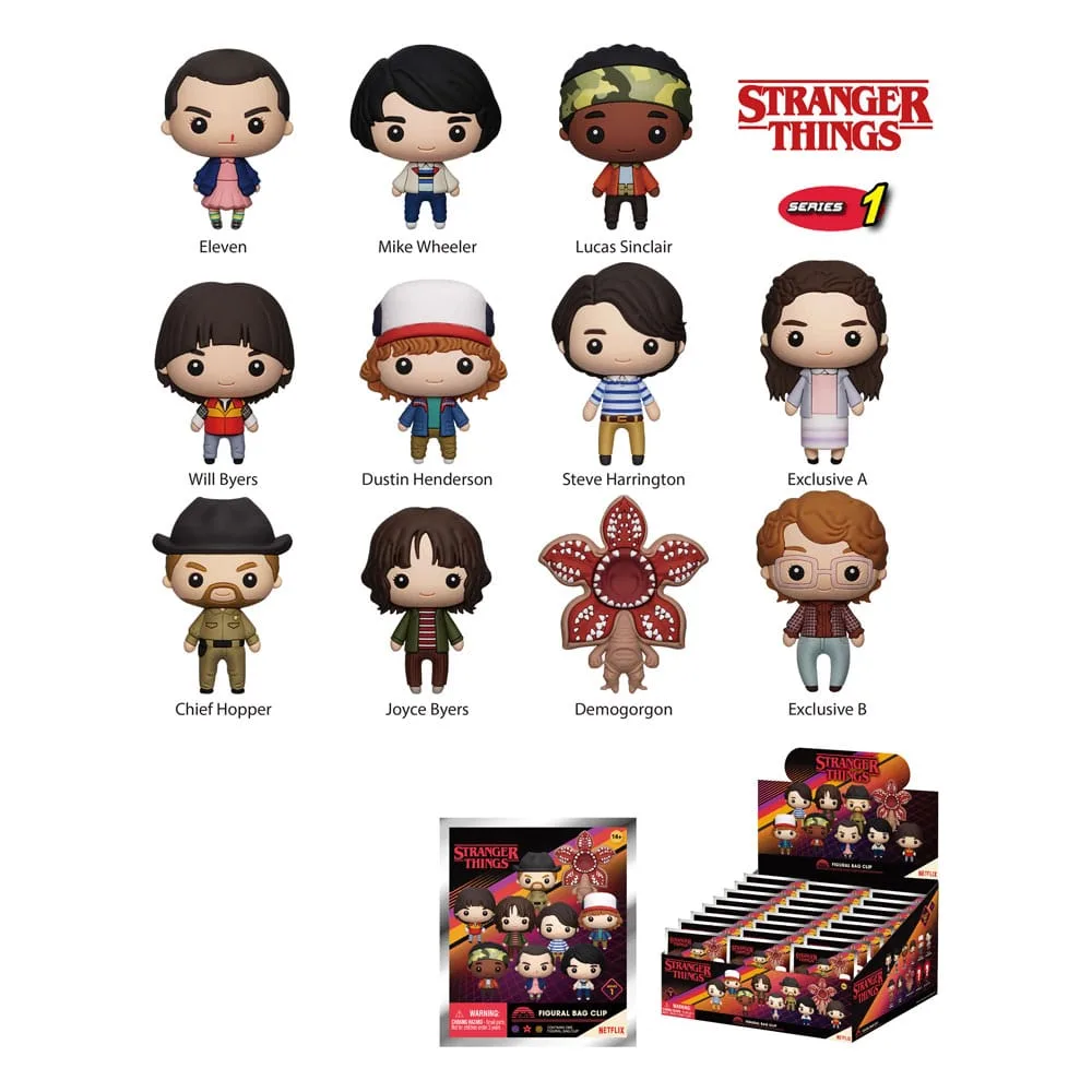 Stranger Things Bag Clips – Series 1 24-Blind-Bag Display