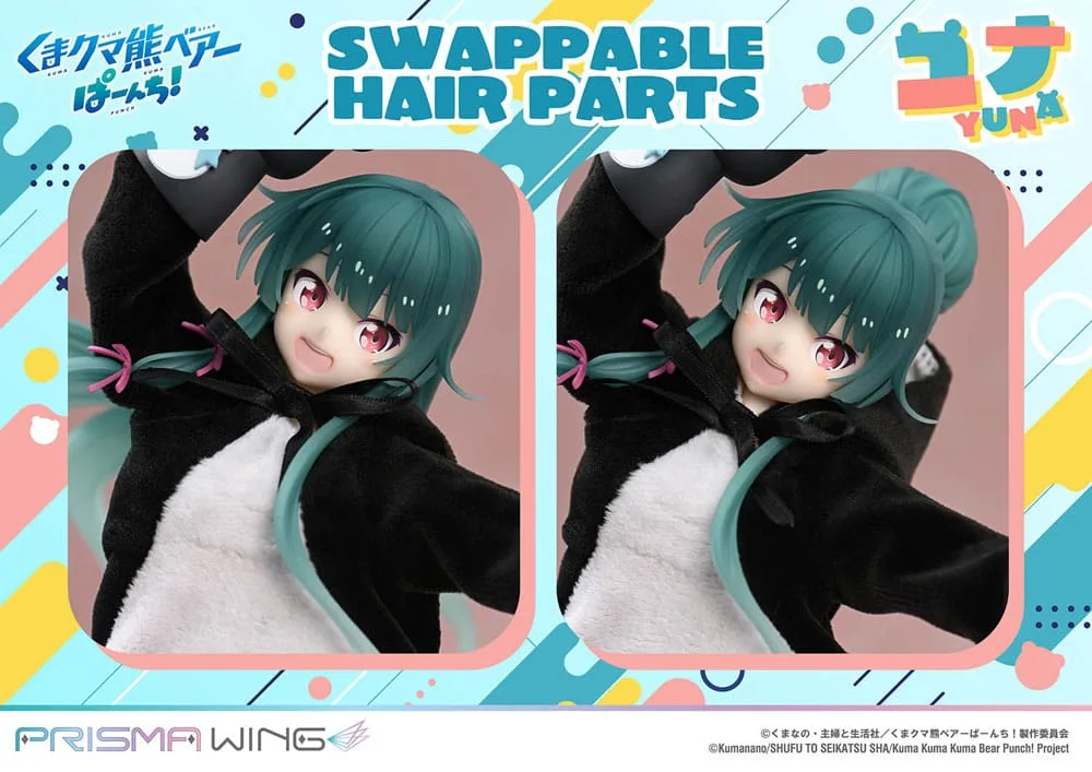 Kuma Kuma Kuma Bear Punch Statue – Yuna Prisma Wing 28 cm 9
