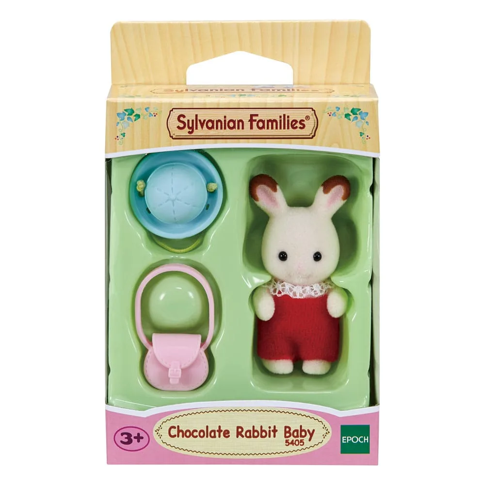 Sylvanian Families Figure – Chocolate Bunny Baby 5 cm