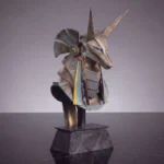 Stargate Desktop Replica – Anubis Jackal Guard Helmet 15 cm 3