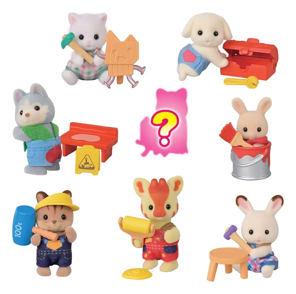 Sylvanian Families Mini Figures – Construction Site 16 Blind Bags