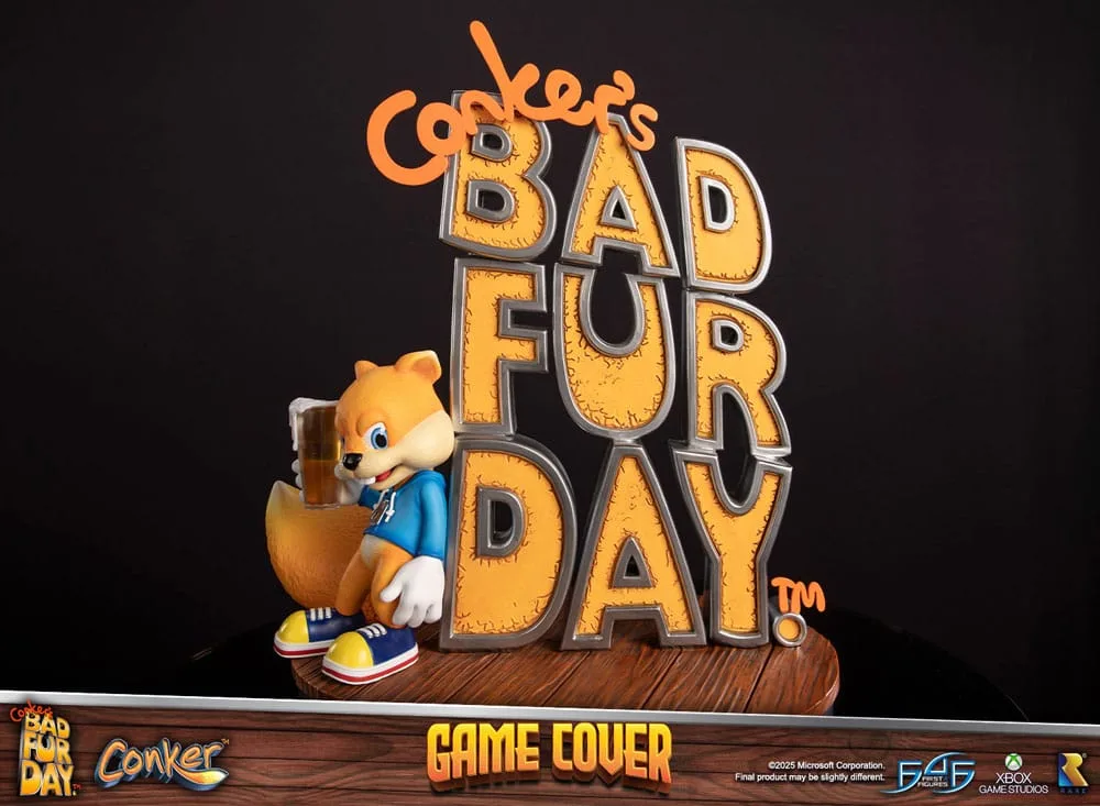 Conker’s Bad Fur Day Statue – Game Cover 45 cm 10