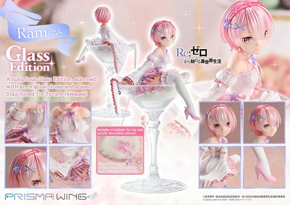 Re:Zero Beeld – Prisma Wing Ram Glass Edition 1/7 24 cm 4