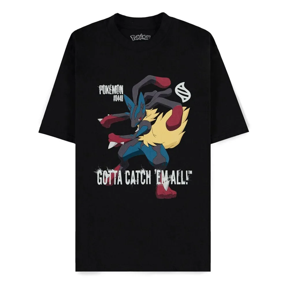 Pokémon T-Shirt – Mega Lucario Gotta Catch Em All Size L