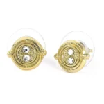 Harry Potter Earrings – Gold Plated Time Turner 10 mm 2