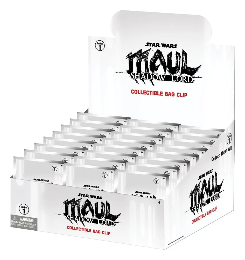 Star Wars Foam Bag Clips – Maul Shadow Lord Series 1 Display of 24