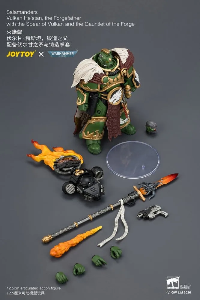 Warhammer Action Figure – Salamanders Vulkan He’stan 12.5 cm 11