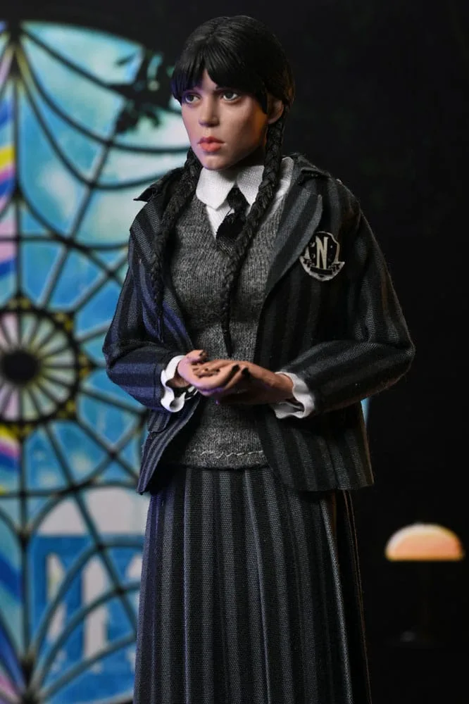 Wednesday Action Figure Set – Addams and Enid School Uniforms 20 cm 12