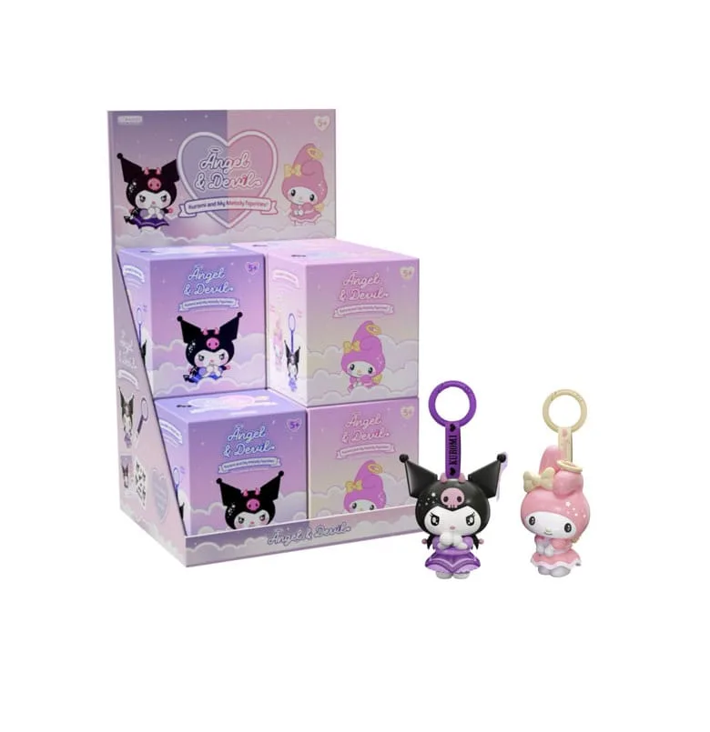 Hello Kitty Keyring Assortment – Angel and Devil 8 Pieces