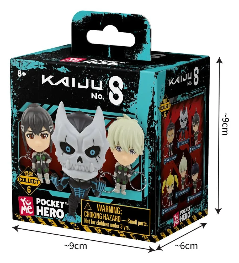 Kaiju No. 8 Keychain Display – Pocket Hero Series 1 12 Blind Boxes 16