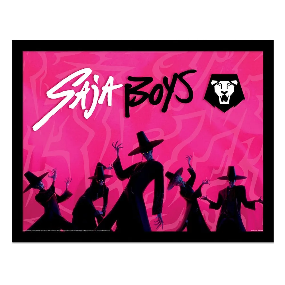 KPop Demon Hunters Framed Poster – Saja Boys Idol 40 x 30 cm