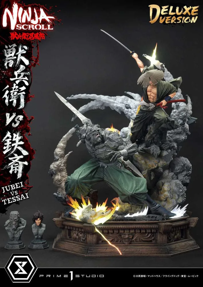 Ninja Scroll Statue – Jubei vs Tessai Deluxe 101 cm 17
