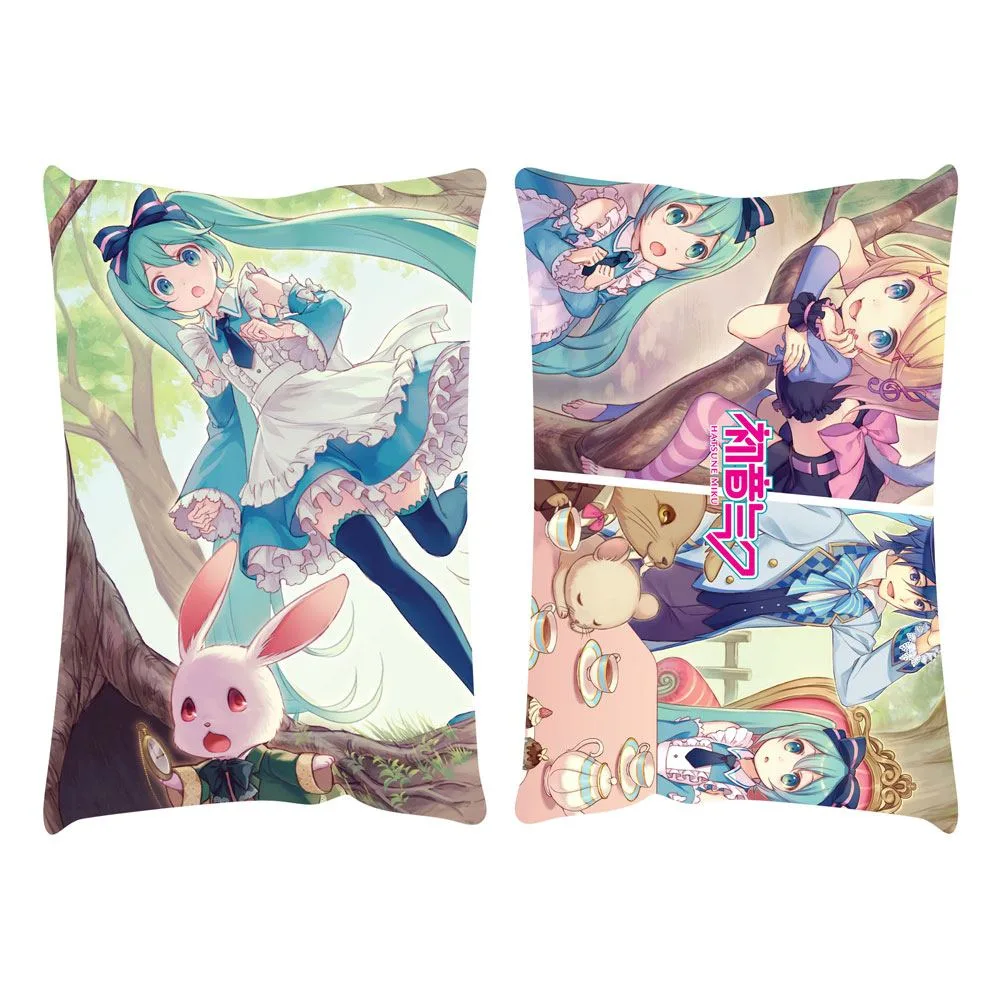 Hatsune Miku Pillow – Miku in Wonderland 50 x 33 cm