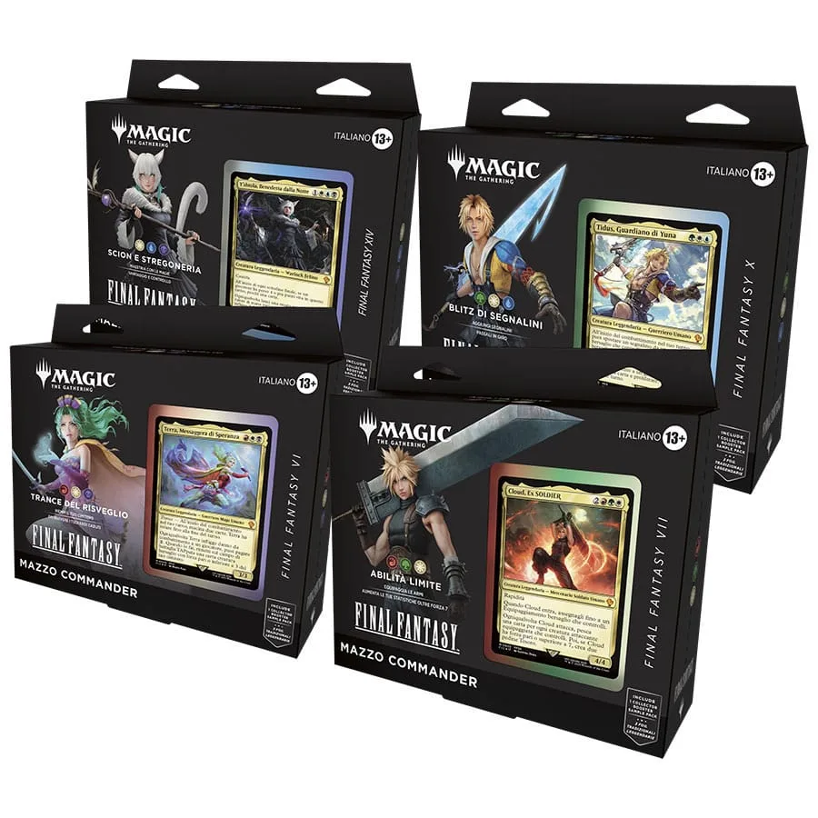 Magic the Gathering Commander Decks – Final Fantasy Italian 4-Pack